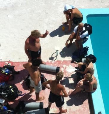 Scuba Instructors in Training...back in the day.